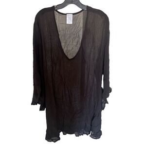 NWT Anne Cole Swim Cover up Black M/L